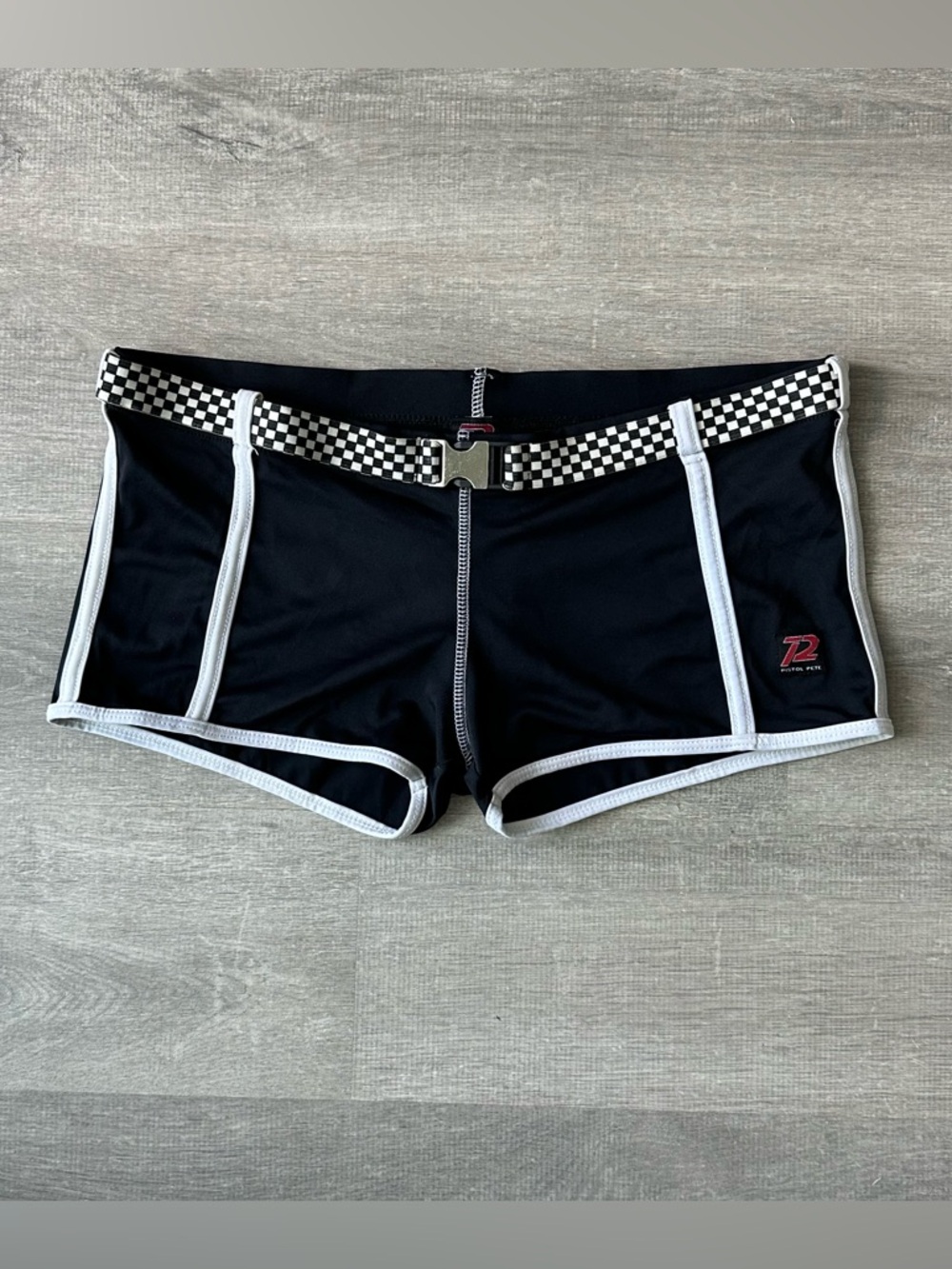 Y2K US Cybercore Pistol Pete Swim Shorts Hot Pants Racer Aesthetic Unisex